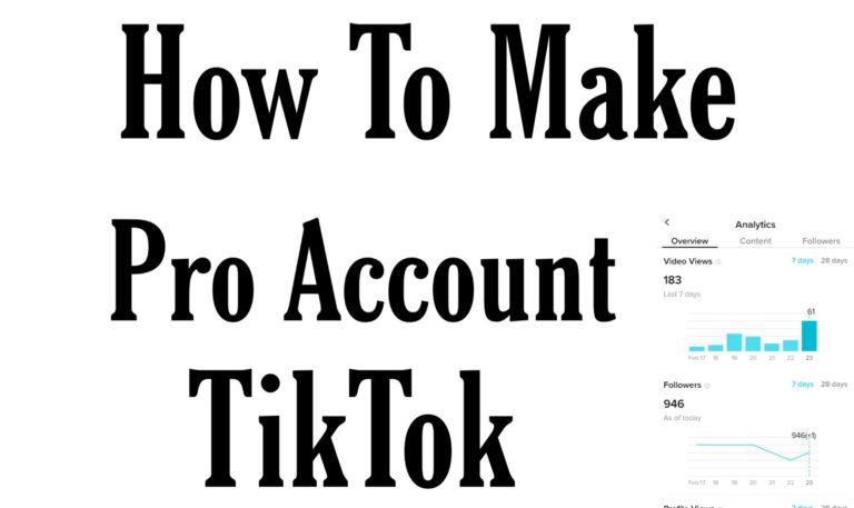Make Pro Account On TikTok