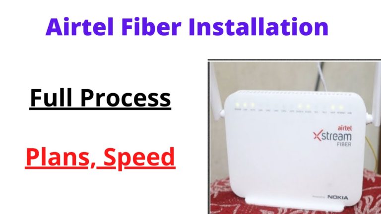 Airtel XStream Fiber Installation