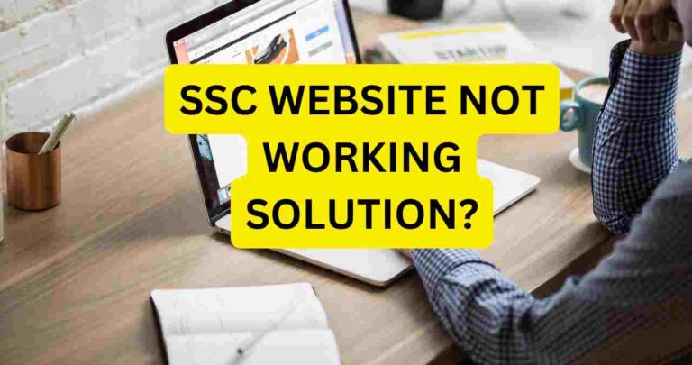 Why SSC Website Not Working Today
