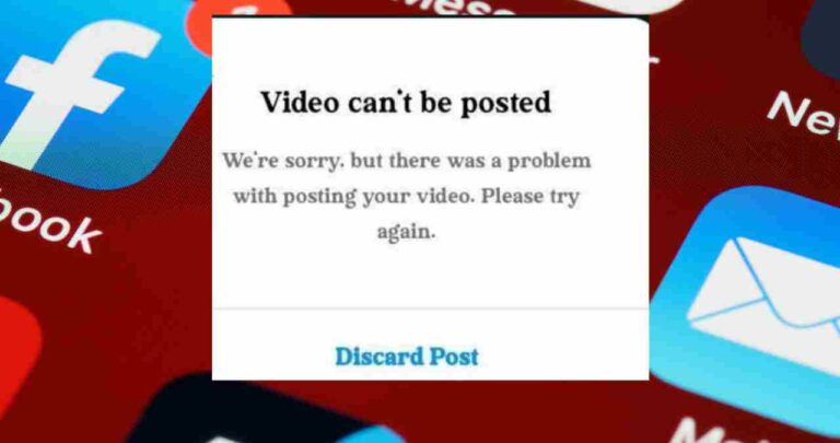 Video Can't Be Posted On Instagram
