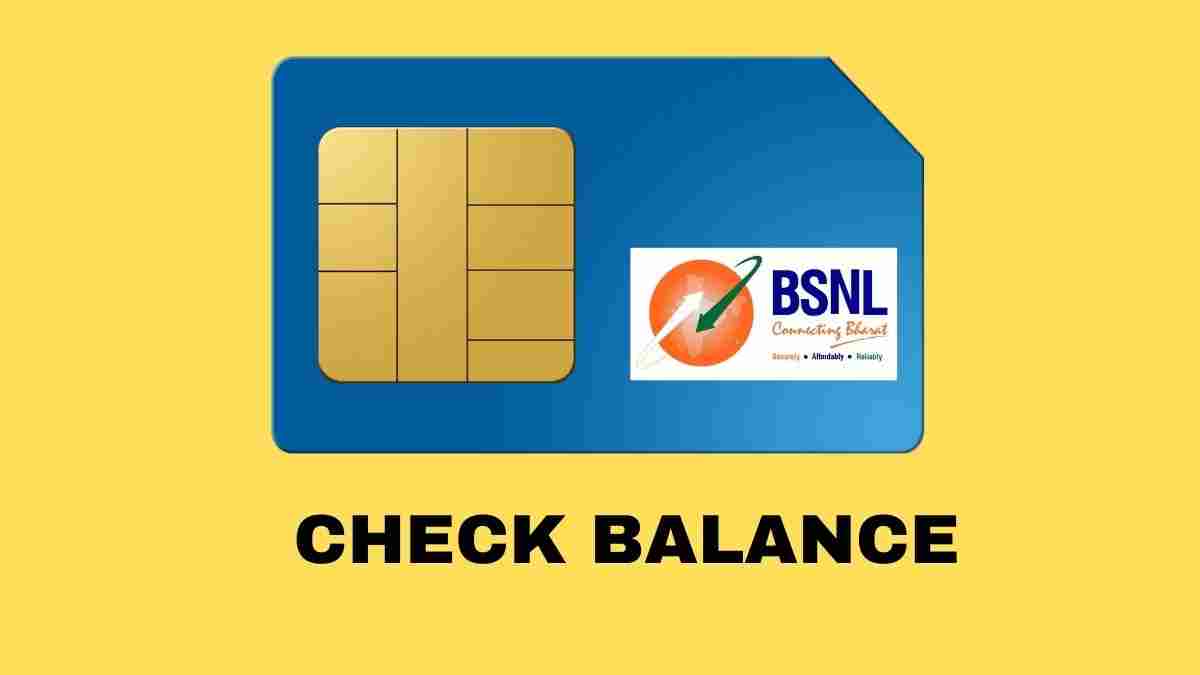 Check BSNL Balance