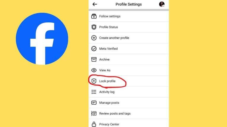 Lock Facebook Profile
