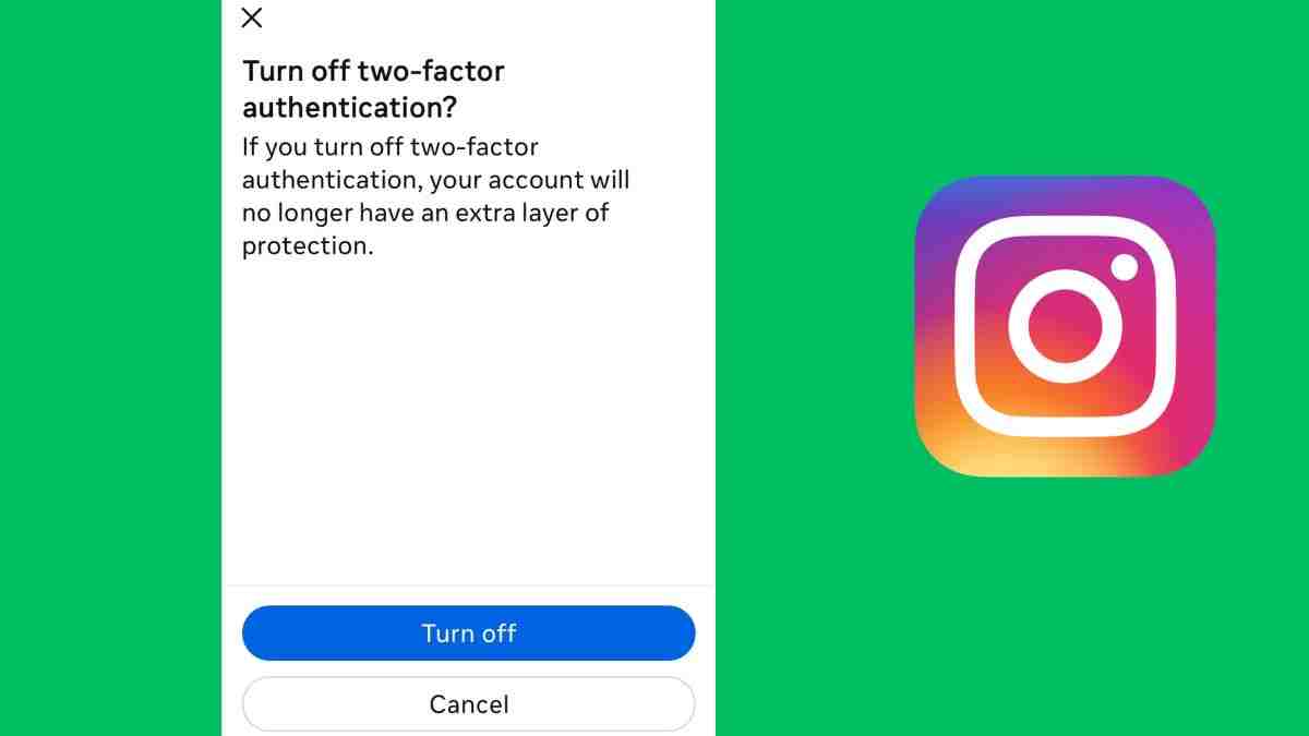 Turn Off Two Factor Authentication On Instagram